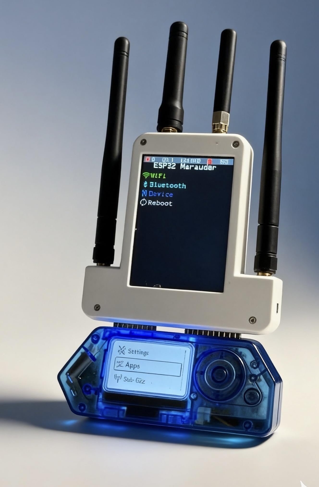 Módulo externo Flipper Zero con pantalla OLED, Wi-Fi + 433 MHz + kit de placa de desarrollo GPS con funda de transporte dura, bolsa de PUV suave, funda protectora de silicona y cable tipo C