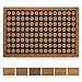 Produktbild Carpido Fußmatte Kokos Punkte Design  Sauberlauf 40x60 cm  Türmatte Innen Bereich  antibakterielle Eingangsmatte  Kokosmatte mit Gummi  handgefertigt