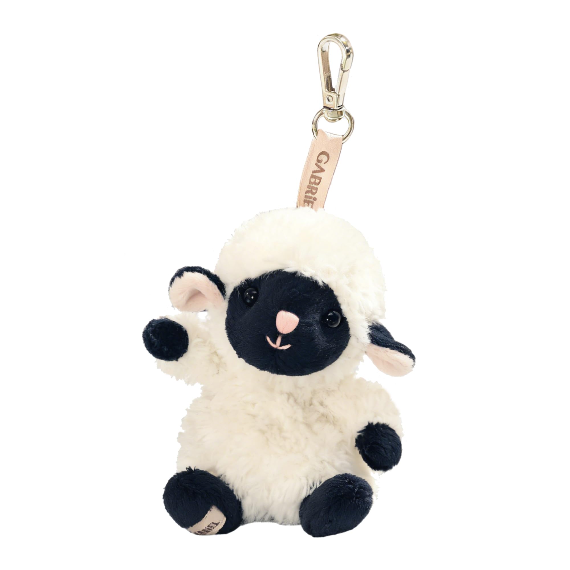 GABRIEL Cute Lamb Plush Toy, 11cm Soft Fluffy Sheep Teddy Toy, Washable Black Faced Stuffed Lamb Plush Toy, Cuddly Farm Animal Soft Toys for Kids, Adults, Gift and Collection