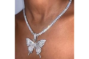Rhinestone Butterfly Choker Necklace: Shimmering Charm for Every Occasion