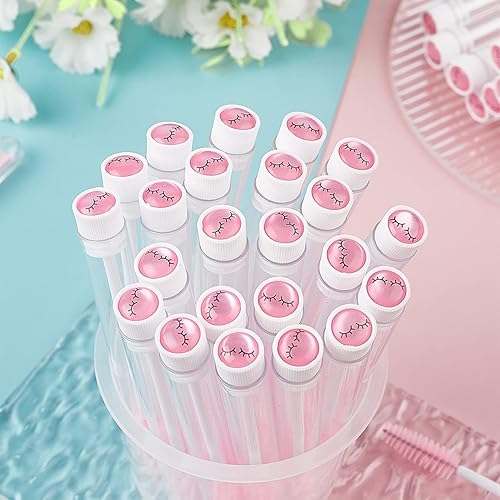 Miniatura 7 de TUZAZO Juego de 80 tubos de varita de rímel, 40 tubos de cepillo de pestañas vacíos de diamante, 40 tubos de cepillo de pestañas para rímel, 40