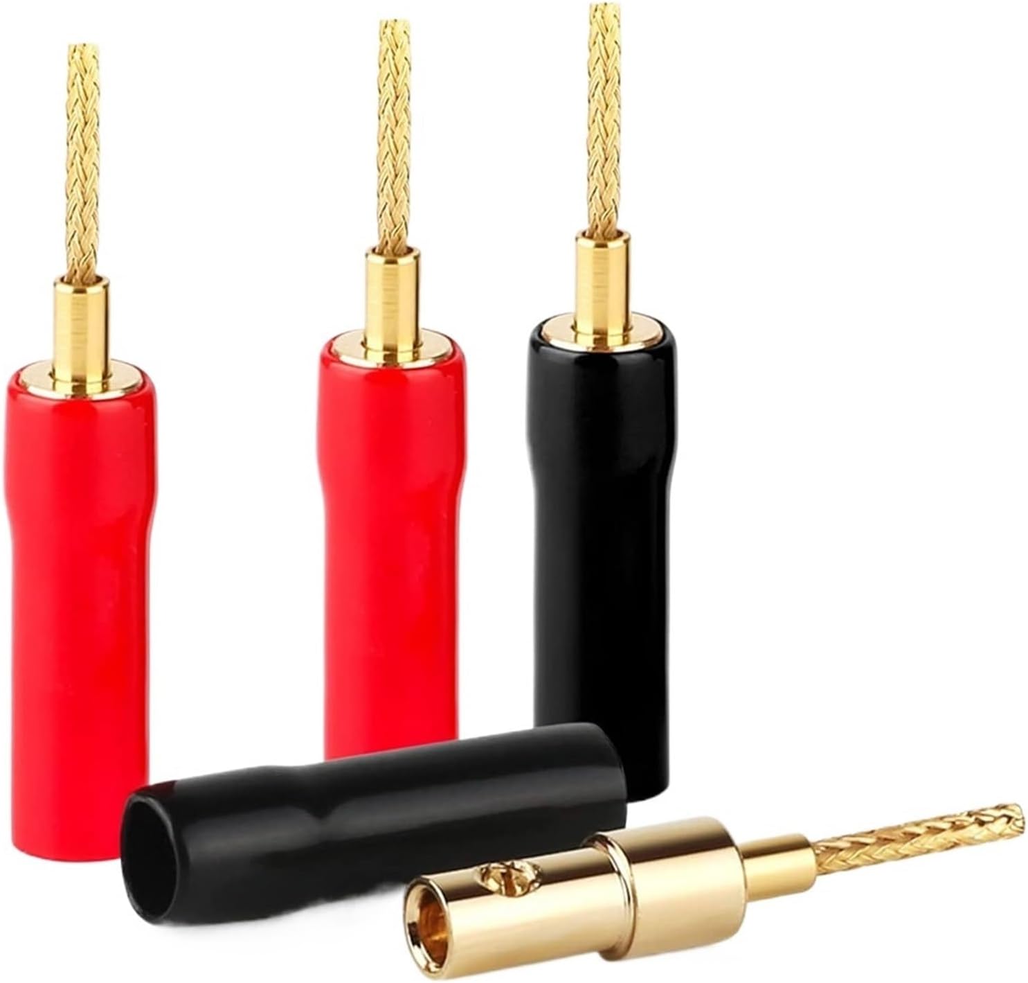 2/6/12/24Pcs/Lot Banana Screw Type Audio Speaker Audio/Video Audio Cable Banana Wire Connector Jack(50 Pieces)