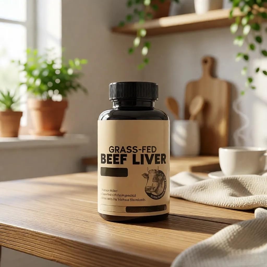 Capsules de foie de bœuf desséchées nourries à l'herbe, adaptées aux hommes et aux femmes, pour l'énergie et l'immunité