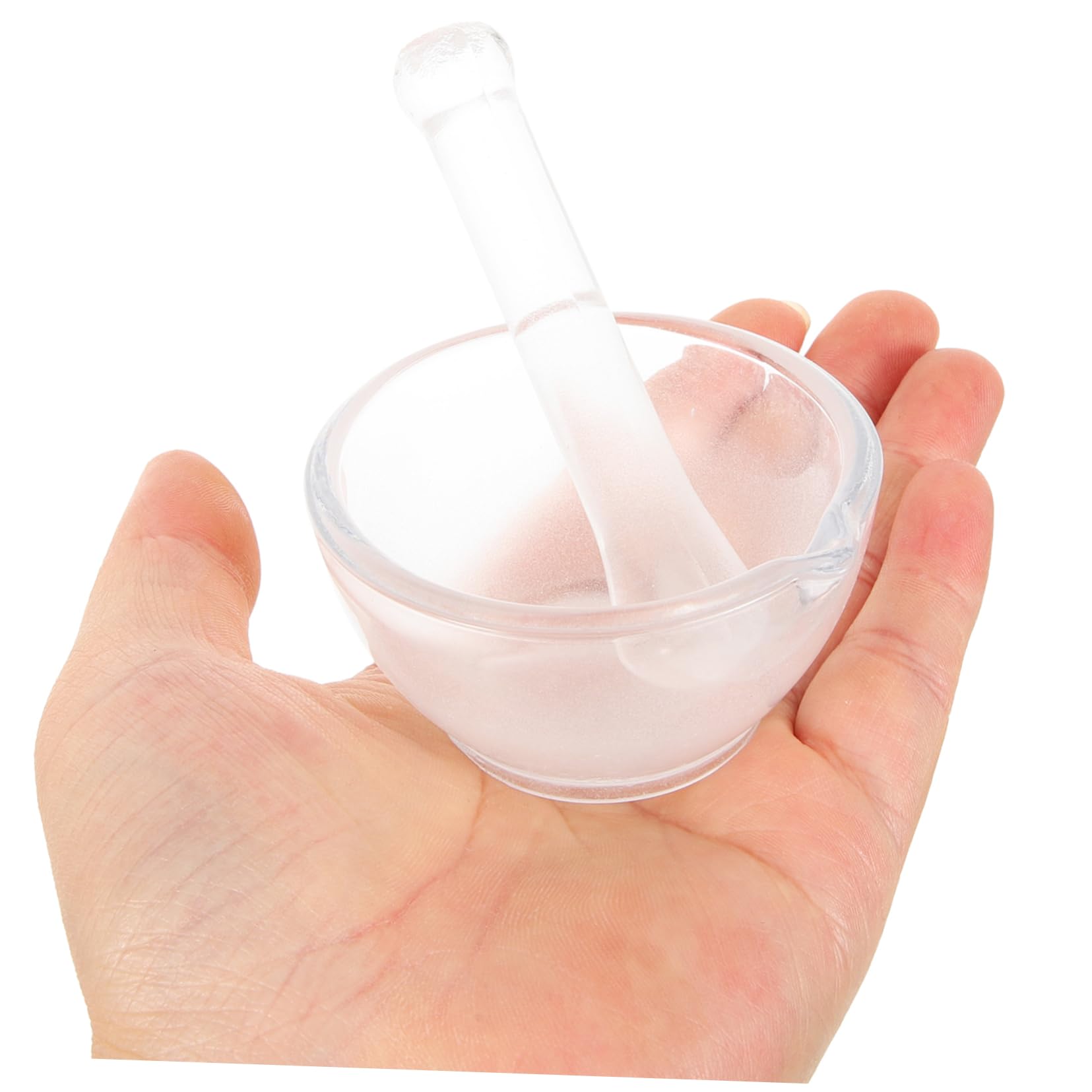 BUTIFULSIC 1 Set Grinding Bowl for Laboratory Grinding Tools Mini Manual Pounding Mixing Bowl Rod Medicine Mixer Kitchen and Pestle Seasoning Mill Mixer and Bowl Blenders Glass