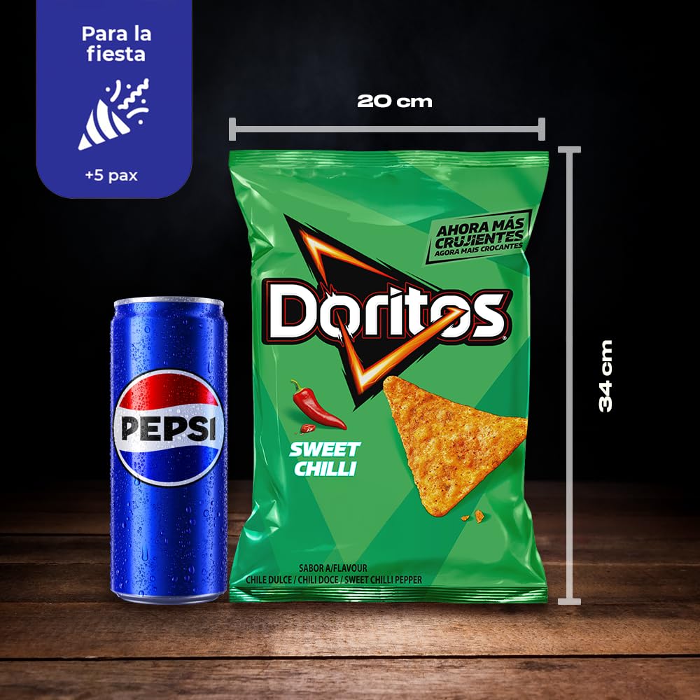 Doritos Chilli Nachos Picante Aperitivo Bolsa Individual 140gr