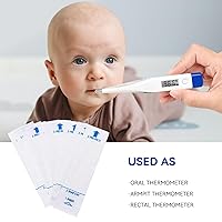 Vista 7 de Berrcom Fundas desechables para sondas de termómetros digitales, juego de 100, cubiertas de sonda de termómetro oral y rectal, fundas universales