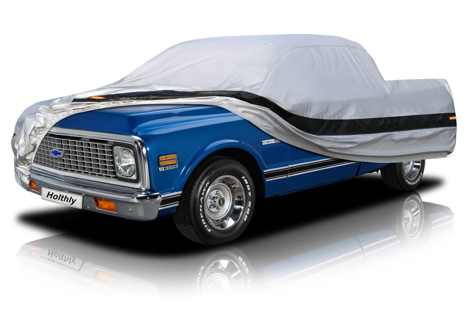 Holthly 10Layer Truck Cover Waterproof All Weather.Pickup Truck Cover Length: Up to 210 inches,Universal Fit Most Regular Cab Short Box Honda