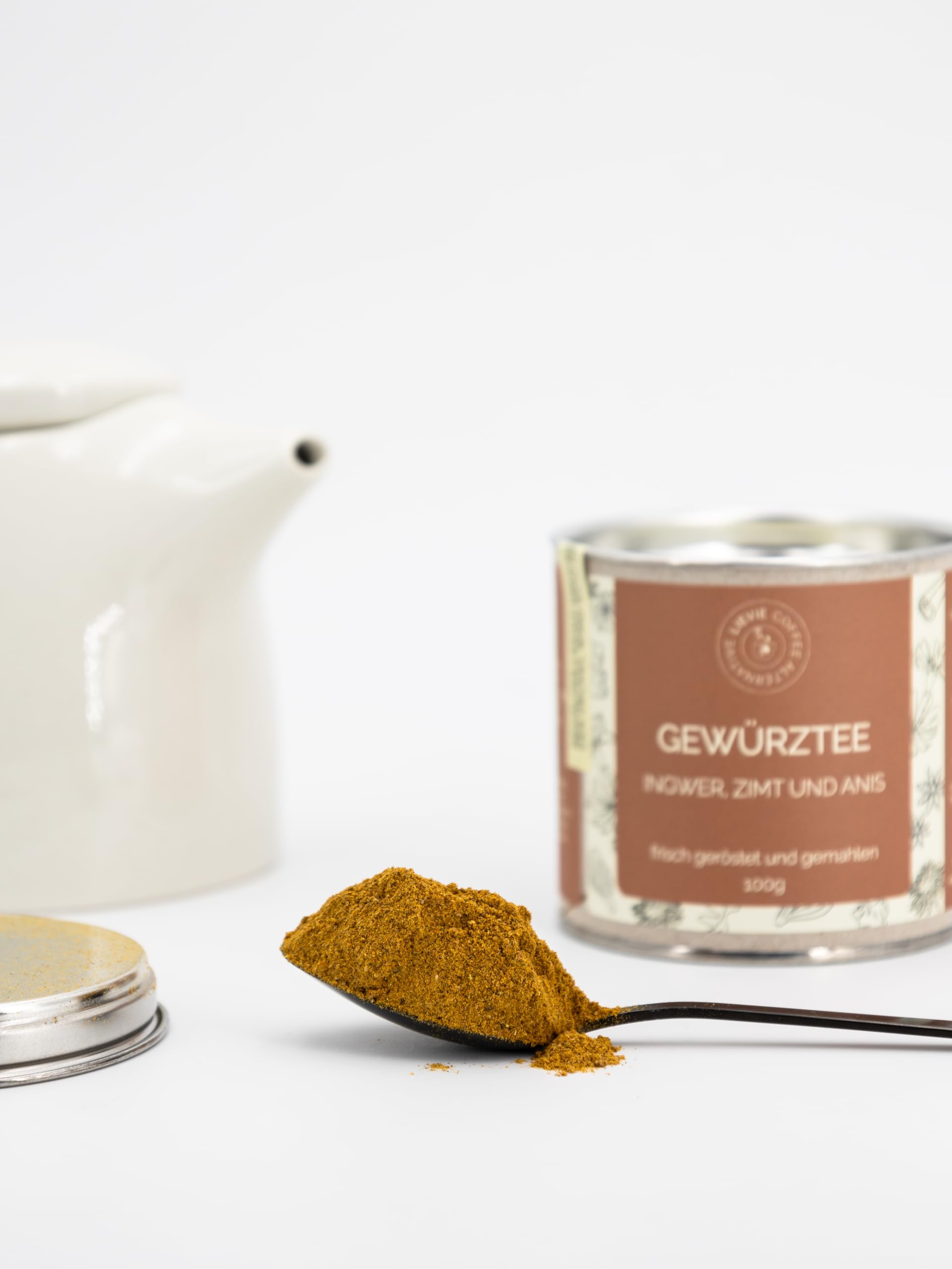 Sechs Kaffeealternativen-Set von LIEVIE. Koffeinfreie Kaffeealternativen 600g - EICHELKAFFEE, LÖWENZAHNWURZELKAFFEE, KLETTENWURZELKAFFEE, GEWÜRZTEE, EICHOR und KAFFIA