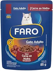 Ração Umida Faro Sache Gato Adulto Sabor Carne 85g