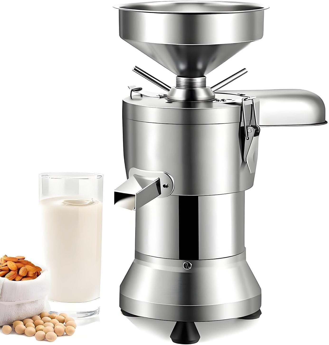 Commercial Tofu Maker, Automatic Soy Milk Machine Plug and play With Slag Removal, 2800 RPM High Speed Grinding, Suitable For Restaurants And Food Production Facilities.