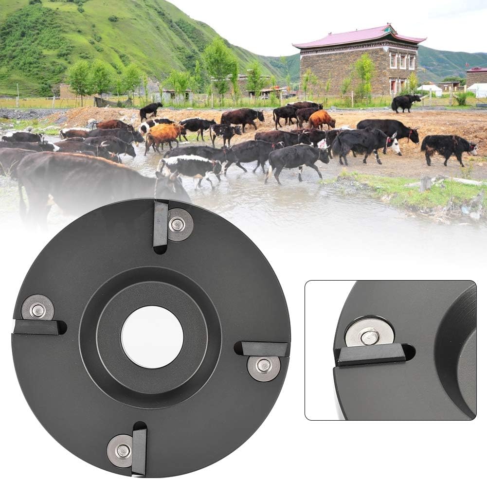 Pssopp Hoof Trimming Tool Livestock Hoof Trimming Disc Plate Tool Livestock Sheep Foot Trimmer Disc Plate for Horses Sheep Cattle Cow(Metal)