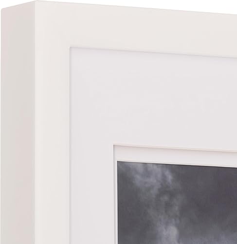Miniatura 9 de Gallery Solutions - Marco de fotos con paspartú doble Airfloat, para pared, 8 x 10 pulgadas, blancoblanco