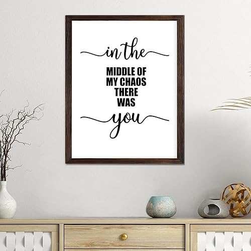 Miniatura 58 de In This Kitchen We Dance - Letrero de madera para decoración de pared, con citas religiosas, letrero de madera enmarcado, estilo rústico de granja