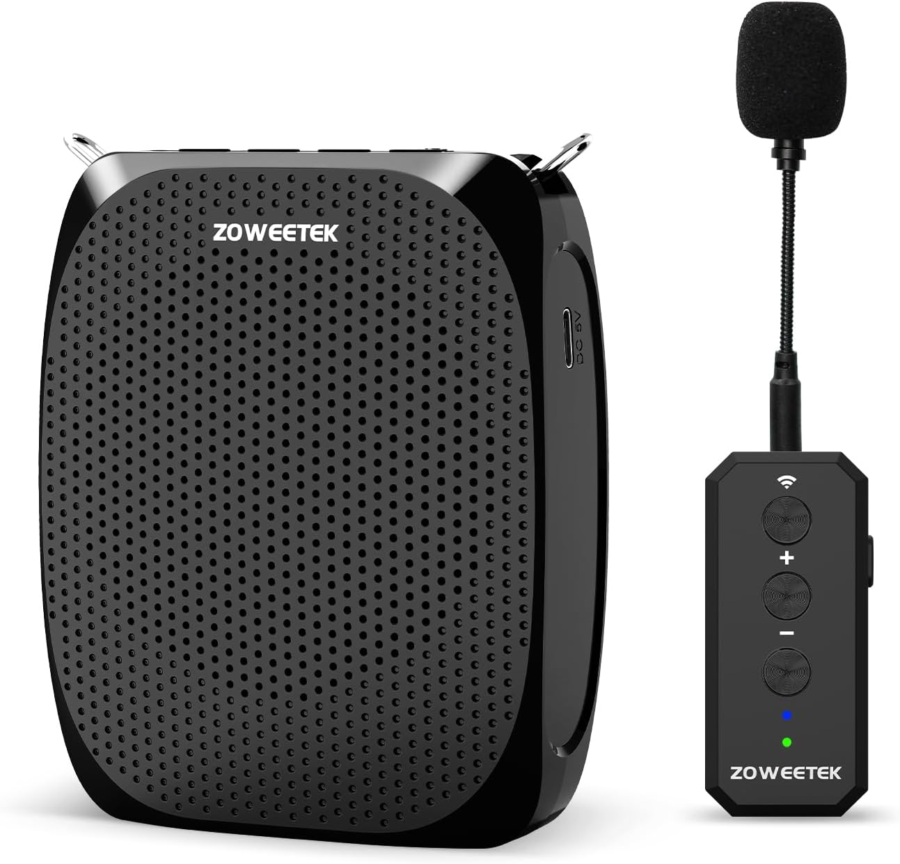 Amazon.com: ZOWEETEK Amplificador de voz con micrófono inalámbrico ...