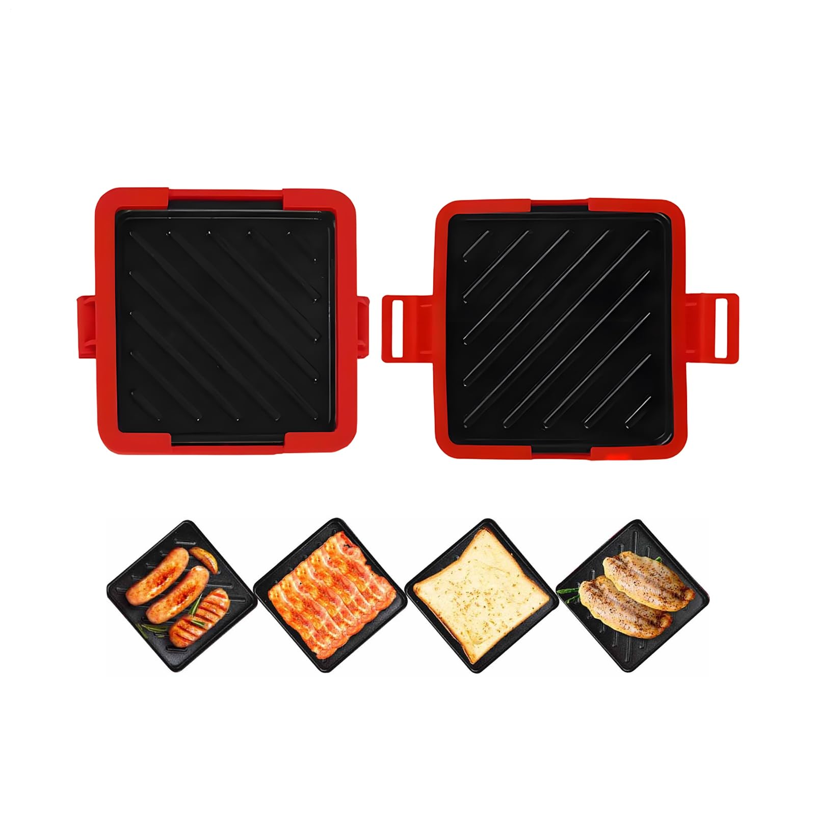Grille-Sandwich - Préparateur De Sandwich Grillé Au Fromage - Presse pour Préparer des Snacks Grillés comme des Croque-Monsieur au Petit-Déjeuner