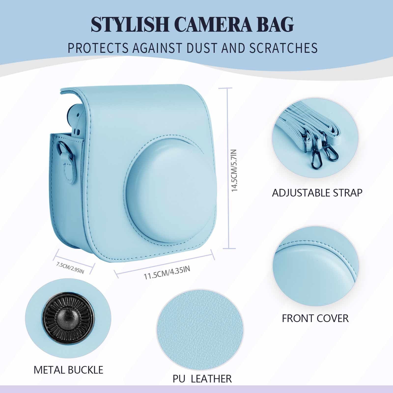 TONYLAIJIANTAO Instant Camera Mini 11/12 Accessories Compatible with Fujifilm Instax Film Camera - Image 2