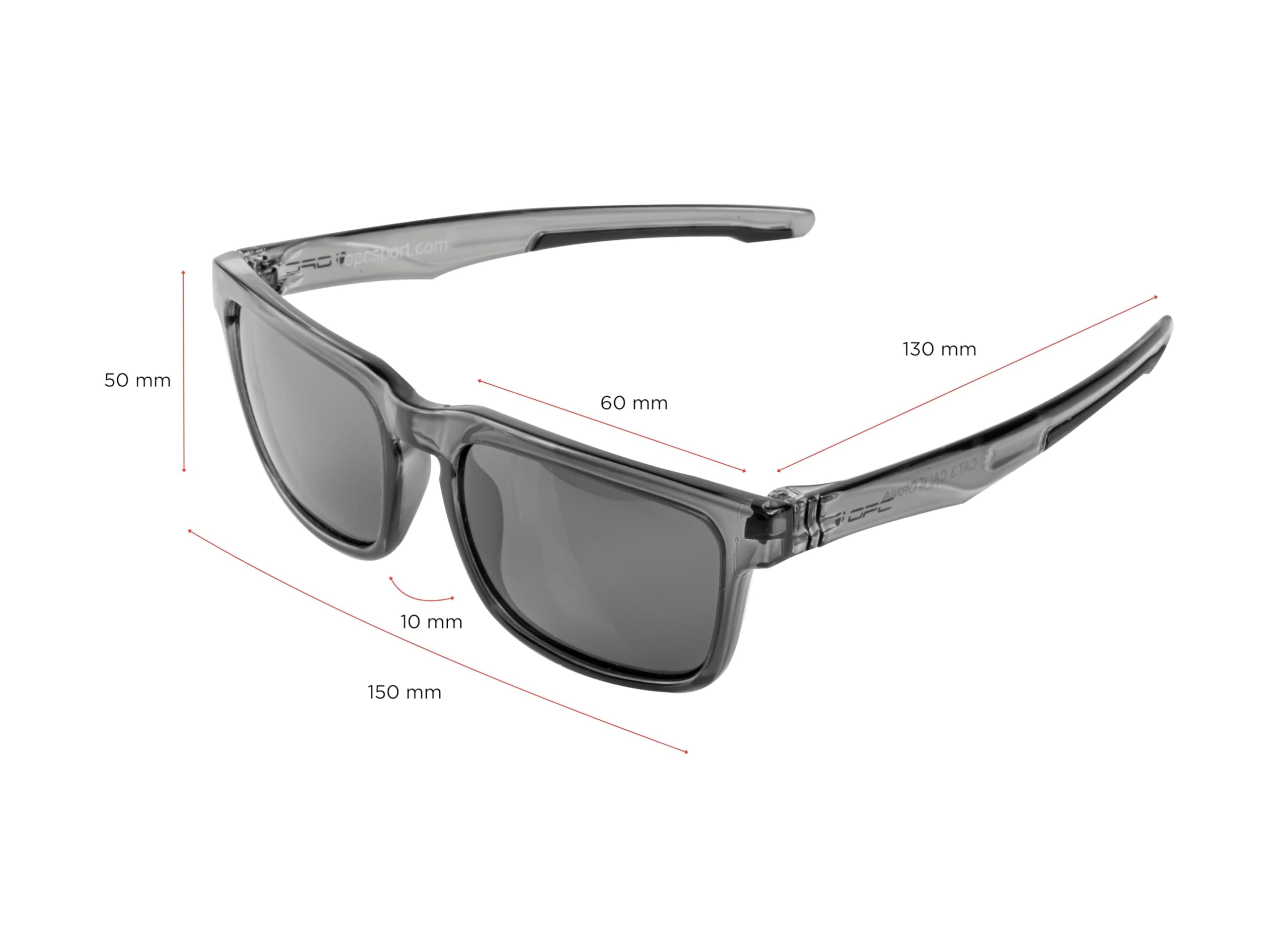 OPC LIFESTYLE CALIFORNIA Sportbrille | UV400 | Polarisiert | SMARTcare | Sport Design | Lifestyle Premium | Wassersport