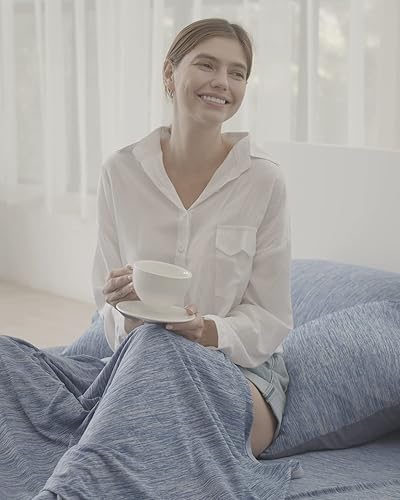 Miniatura 5 de merbleue Sábanas refrescantes para dormir caliente, durmientes sudorosos, te mantienen fresco en las noches, juego de sábanas bajeras individuales