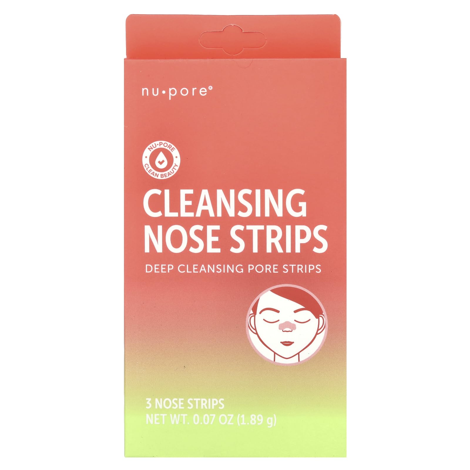 Nose Cleansing Strips - for Instantly Fresh Clean Pores, 3 Strips,(Nupore)