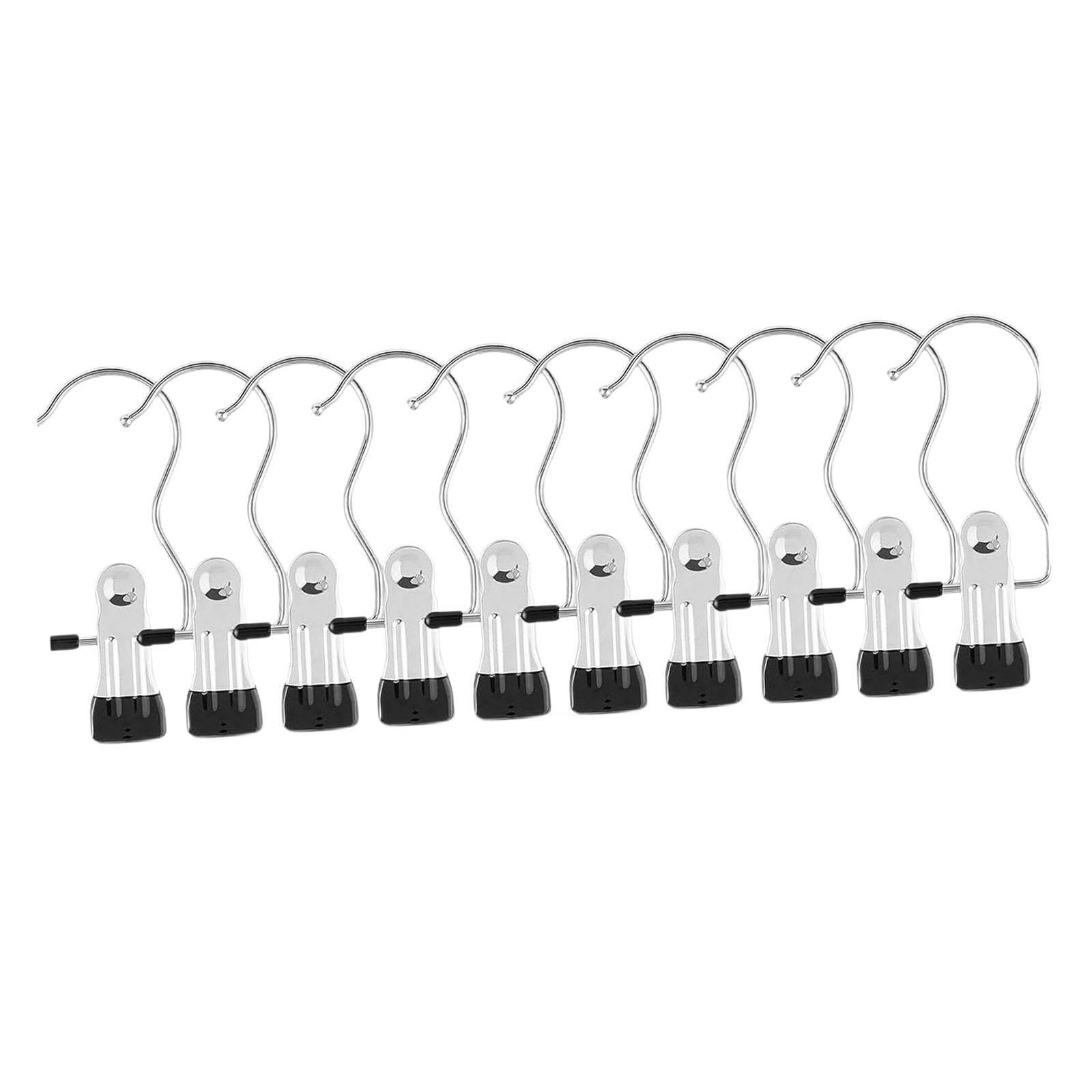 Pixzcsa Hanging Clips Laundry Hooks Rubber Coated Jeans Maintenance