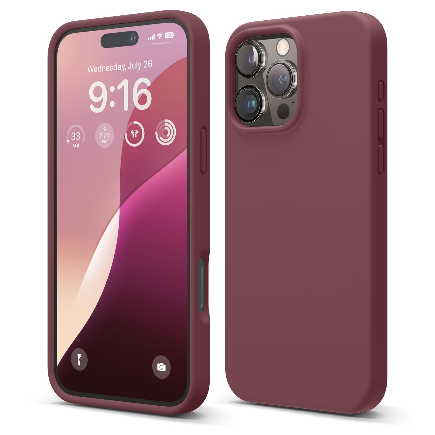 elago Compatible with iPhone 16 Pro Max Case, Premium Liquid Silicone Case, Full Body Protective Cover, Shockproof, Slim Phone Case, Anti-Scratch Soft Microfiber Lining, 6.9 inch (Burgundy) (B0D7G9R9D1) Amazon Price History, Amazon Price Tracker