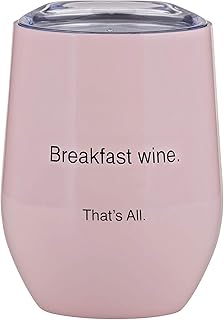 Santa Barbara Design Studio That's All. Stainless Steel Stemless Wine Tumbler, 12-Ounces, Breakfast Wine
