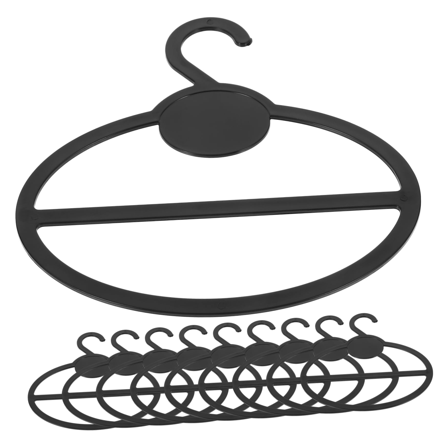 Luxshiny 10Pcs Scarf Hangers Organizer Hook Storage Rack for Scarves Ties and Belts Closet Wardrobe Accessory Holder for Neat and Tidy Spaces