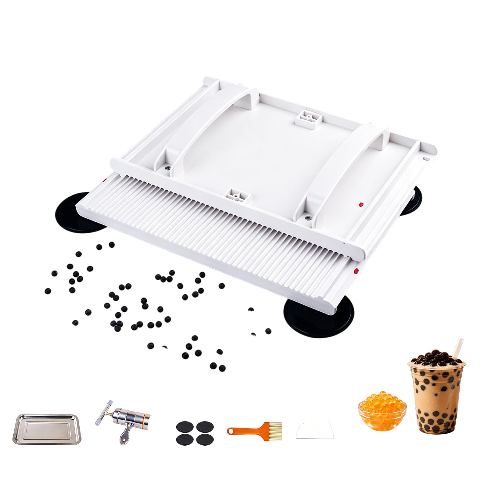 Qlbnxks Tapioca Pearls Forming Machine 3-12mm with Strip Extruder for Milk Tea Shop (Size:12mm)