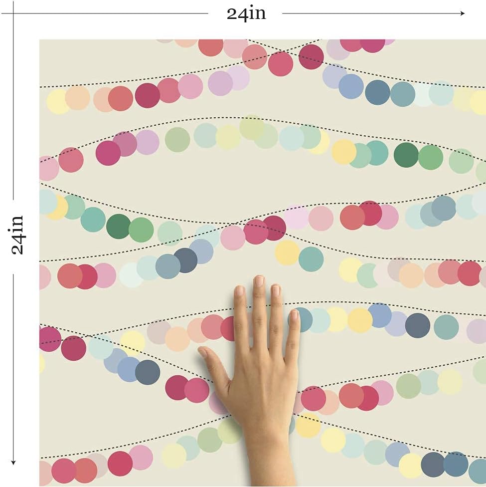 Walls By Me Peel and Stick Tan Geometric Teens Removable Wallpaper 3881-2ft x 4ft (61x122cm)