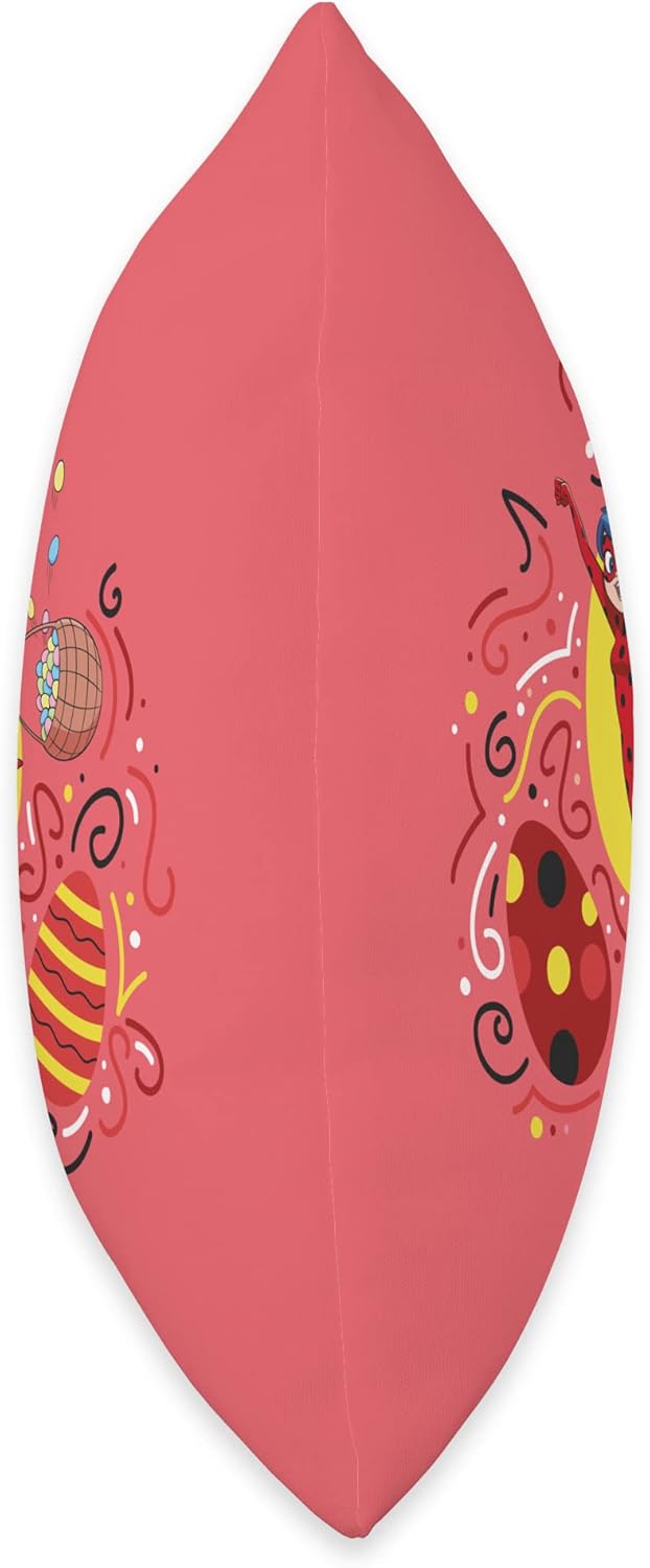 Miraculous Ladybug Spring Collection Easter with Ladybug Throw Pillow