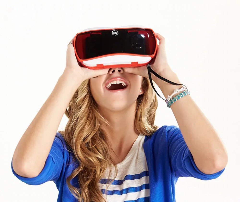 View-Master Pequeño V Dr. VR Gafas de Realidad Virtual 3D Niños Aprendizaje Educativo Dll68,Rojo,Un tamaño