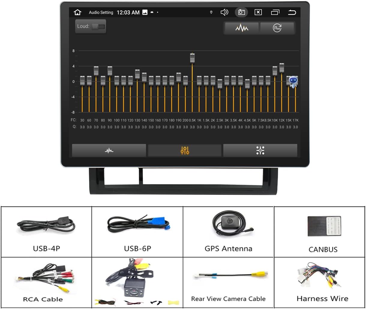 for Toyota Tacoma Radio Upgrade 2005-2015,Truck Accessories,Android Stereo Replacement,13.3inch High Resolution Touch Screen,Build in Wireless carplay Android Auto Free Camera