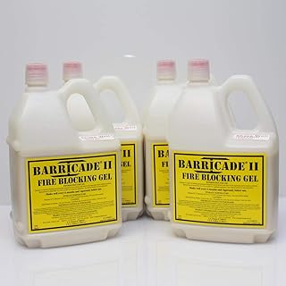 Barricade Fire Gel - Thermal-Protective Coating Provides Dead-Stop Fire Protection on Everything It Coats (4x1-Gallon)