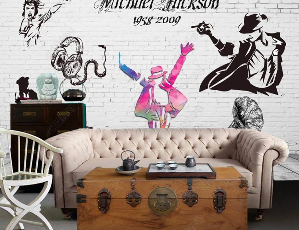 Papier peint intissé Michael Jackson pour rénover un grand mur de salon avec un poster géant