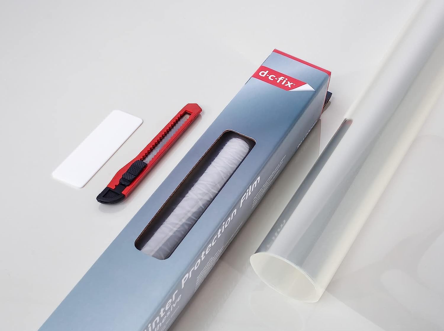 d-c-fix Pellicola adesiva per vetri finestre Protezione contro le schegge autoadesivo decorative impermeabile per cucina, casa, ufficio, bagno, doccia carta 90 cm x 2 m