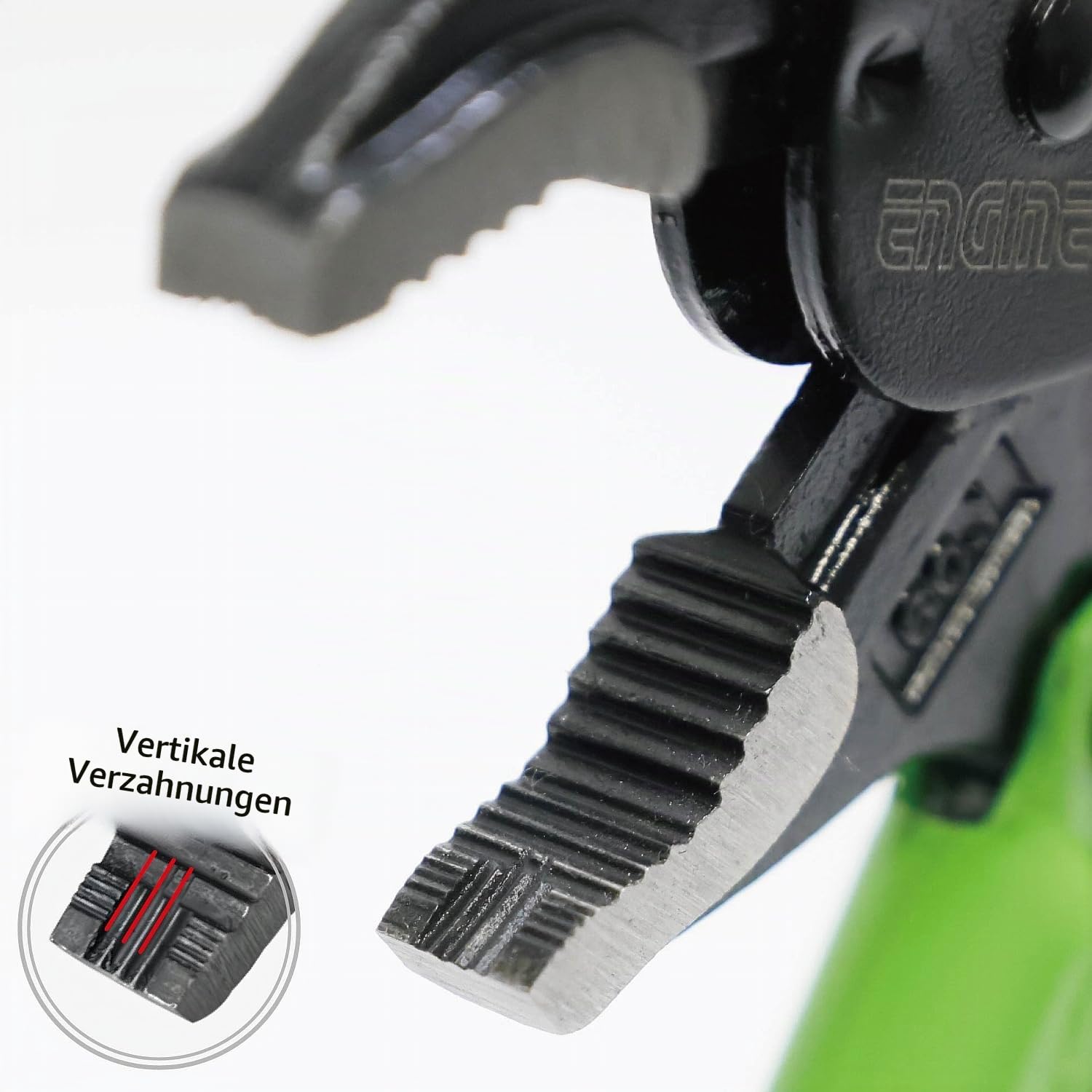 Automatik Gripzange (175mm) mit vertikalen Rillen für Gewinnung/Entfernen beschädigter Schrauben. Automatische Einstellung auf jede Größe ENGINEER PZ-67