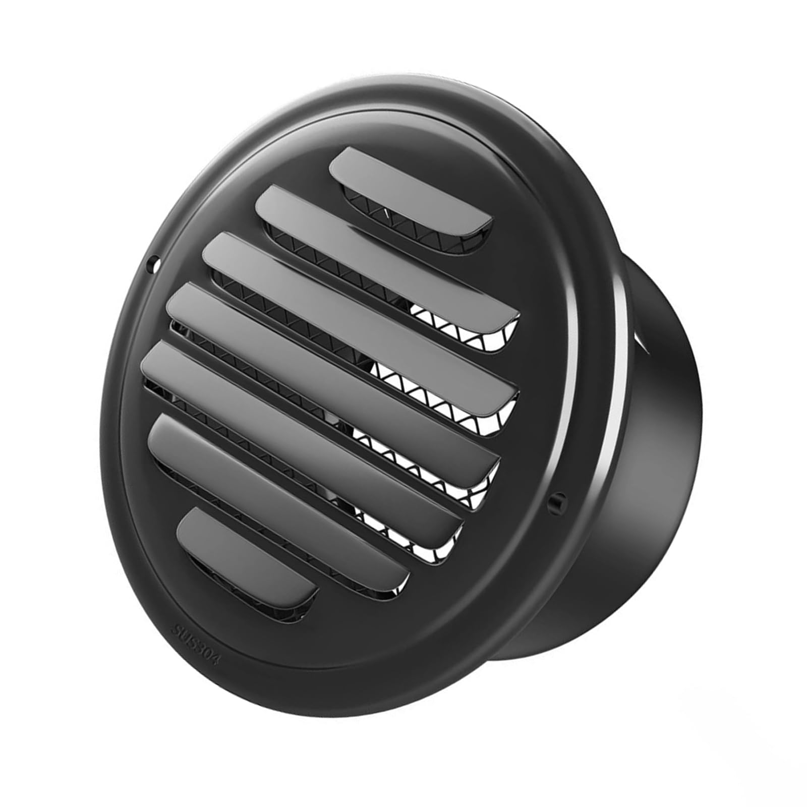Multipurpose Sturdy Stainless Steel Round Louvered Vent Covers in Stainless Steel for Exterior Wall Applications Outdoor Weatherproof Vent