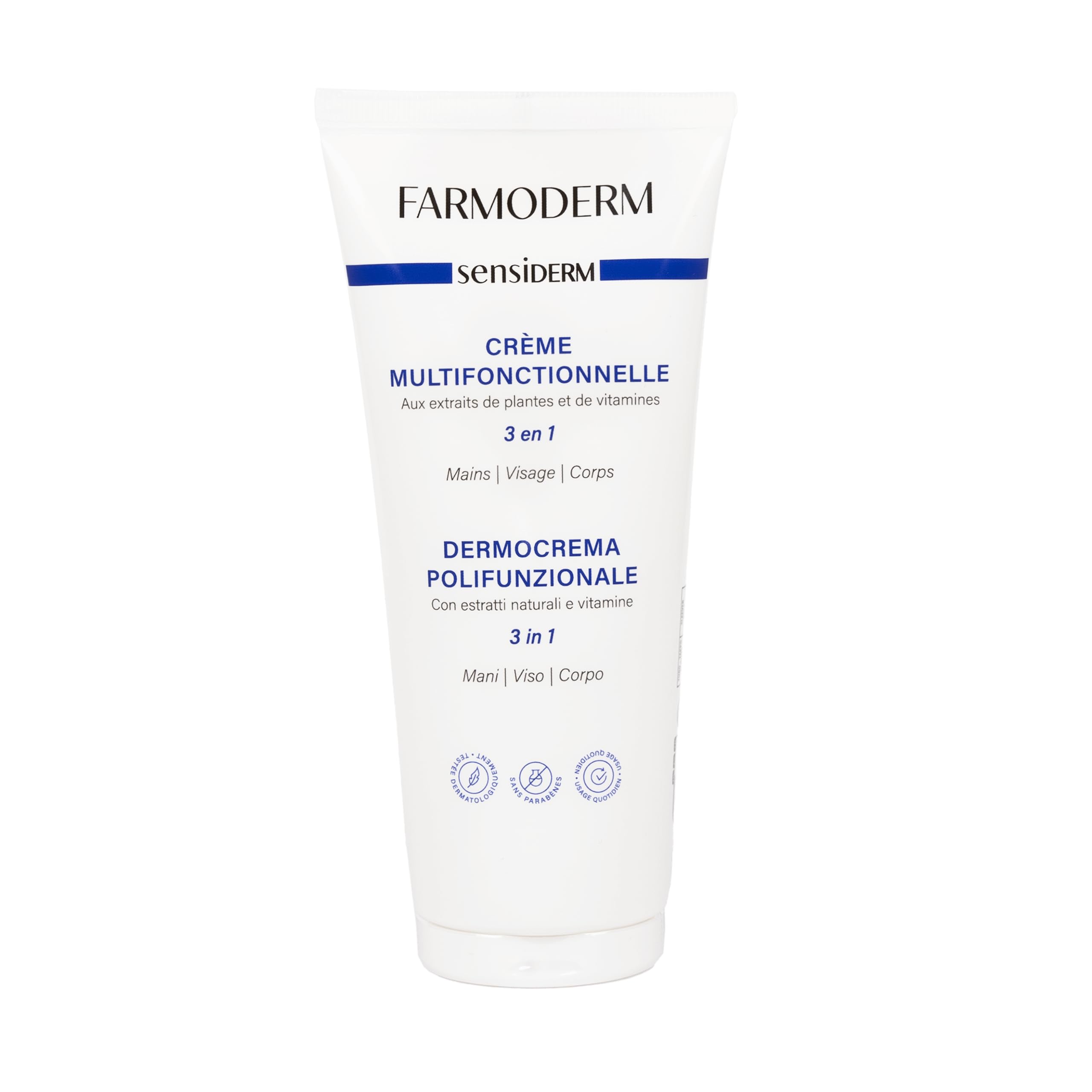 Farmoderm Sensiderm Dermocrema wielofunkcyjne - Super nawilżające kremy do ciała i twarzy - Odżywczy i ochronny dla suchej i bardzo suchej skóry - idealny dla kobiet i mężczyzn - 200 ml
