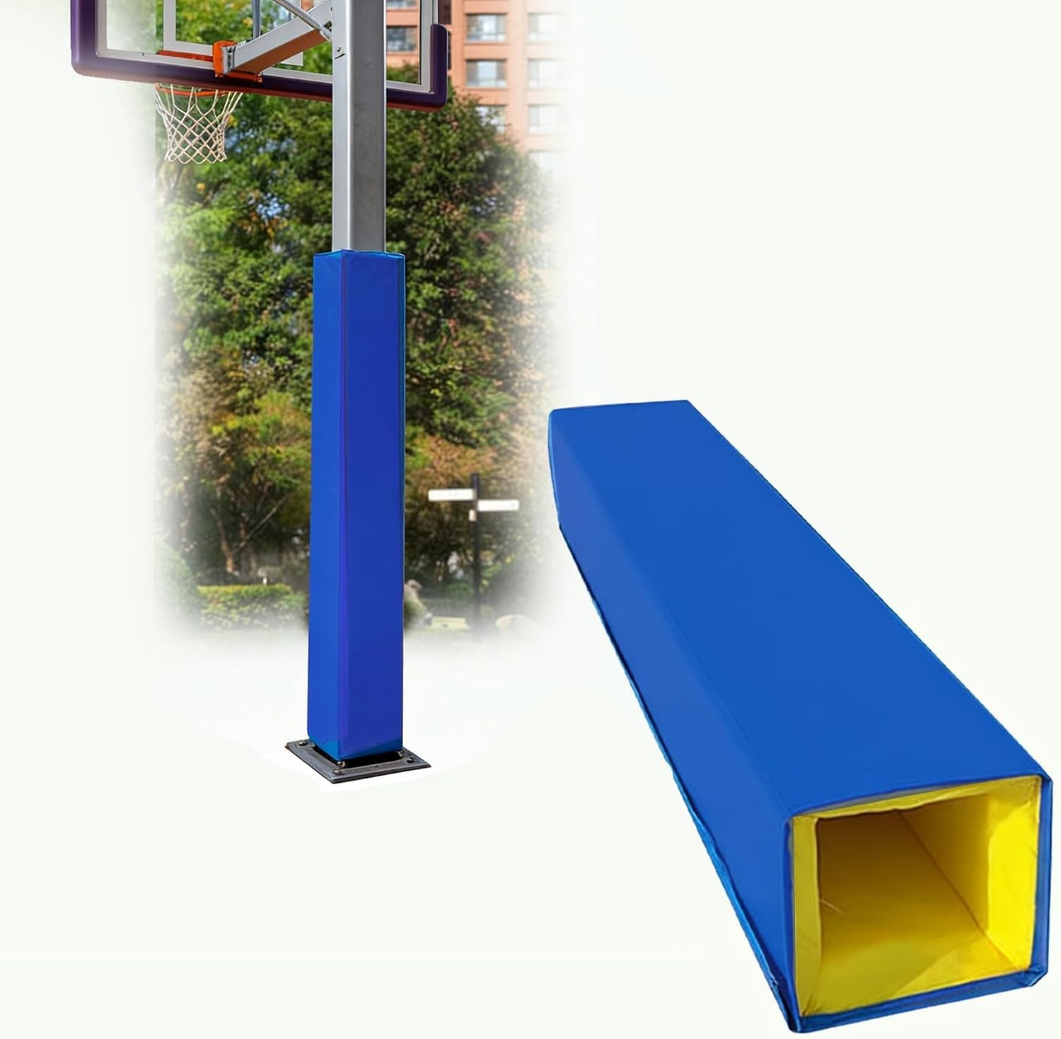 VUIKLCty Full-enclosure Square Column Protectors Are Suitable For Carports, Garages And Basements(Blue,15 * 15cm/5.9 * 5.9in)