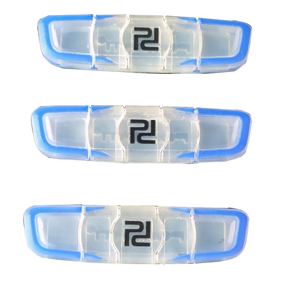 POWERTI Tennis Vibration Dampener-Set of 3-Shock Absorber for Tennis Strings,Premium-Durable & Long-Lasting(CA)