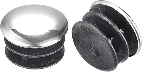 HARFINGTON Cubierta de tapa de extremo de poste, 10 piezas de 0.984 in (1 pulgada), tapa de poste de cerca, cabeza de acero, cubierta de tubo