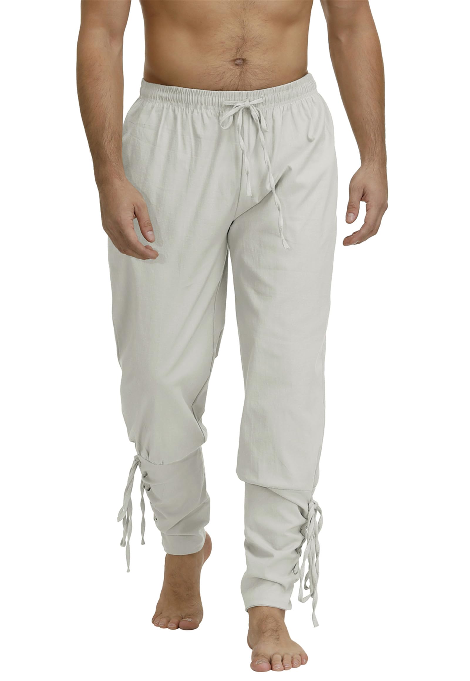 Zhitunemi Viking Pirate Pants Men: Renaissance Costume Men Medieval Pants - Pirate Halloween Costumes & Renaissance Faire