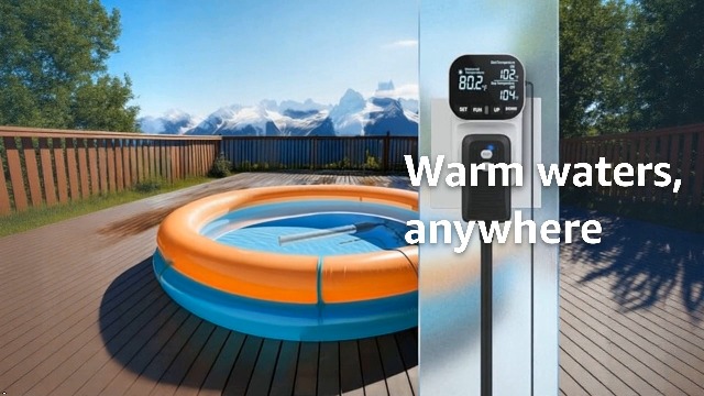 Above Ground Pool Heater 1800W Immersion Pool Water Heater - Electric ...