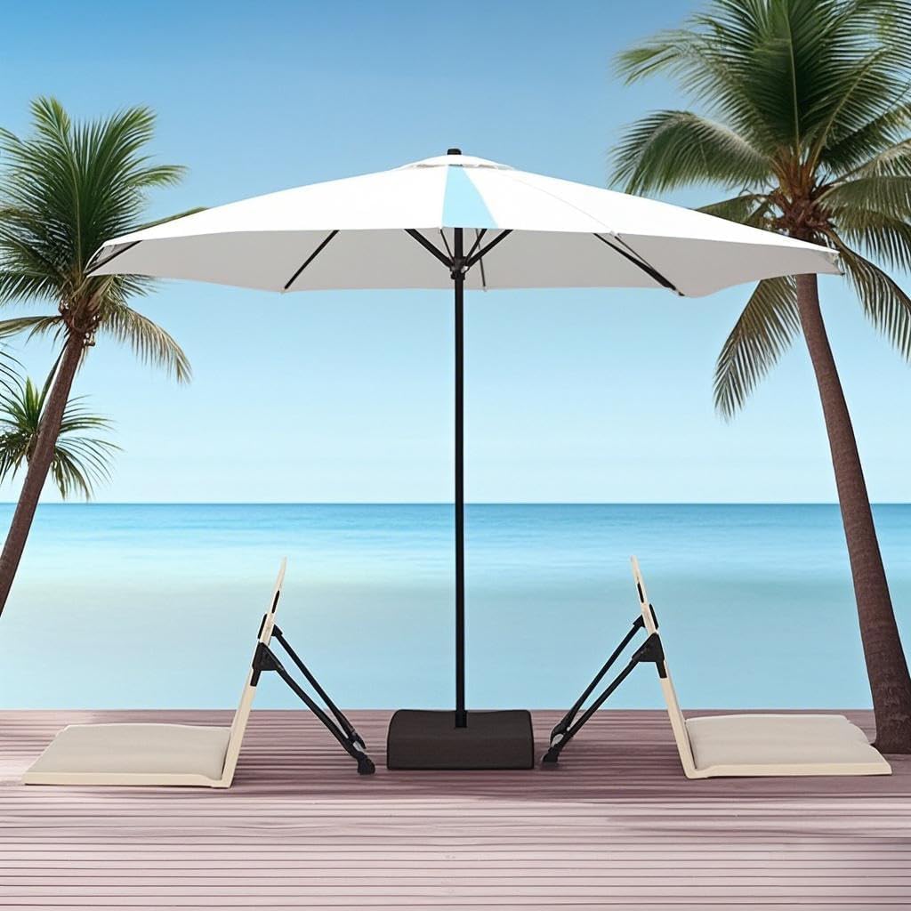 2 Pack Foldable Poolside Chairs – Portable Flip Chairs for Edge of Pool, Beach, Camping, Picnic, Lawn – Compact & Lightweight Outdoor Seating Accessories (2, Light Beige) - Image 6