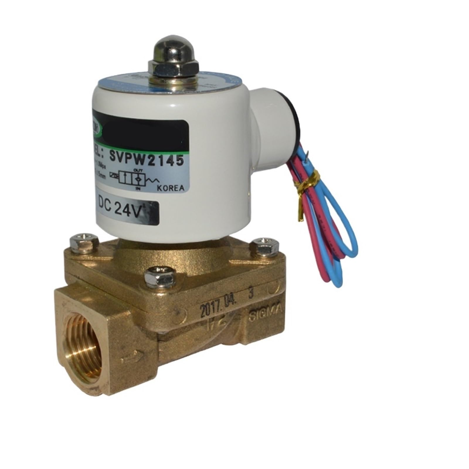 WQGQPXOB Two-Way 1/2 Solenoid Valve SVPW2145-AC220V SVPW2145-DC24V