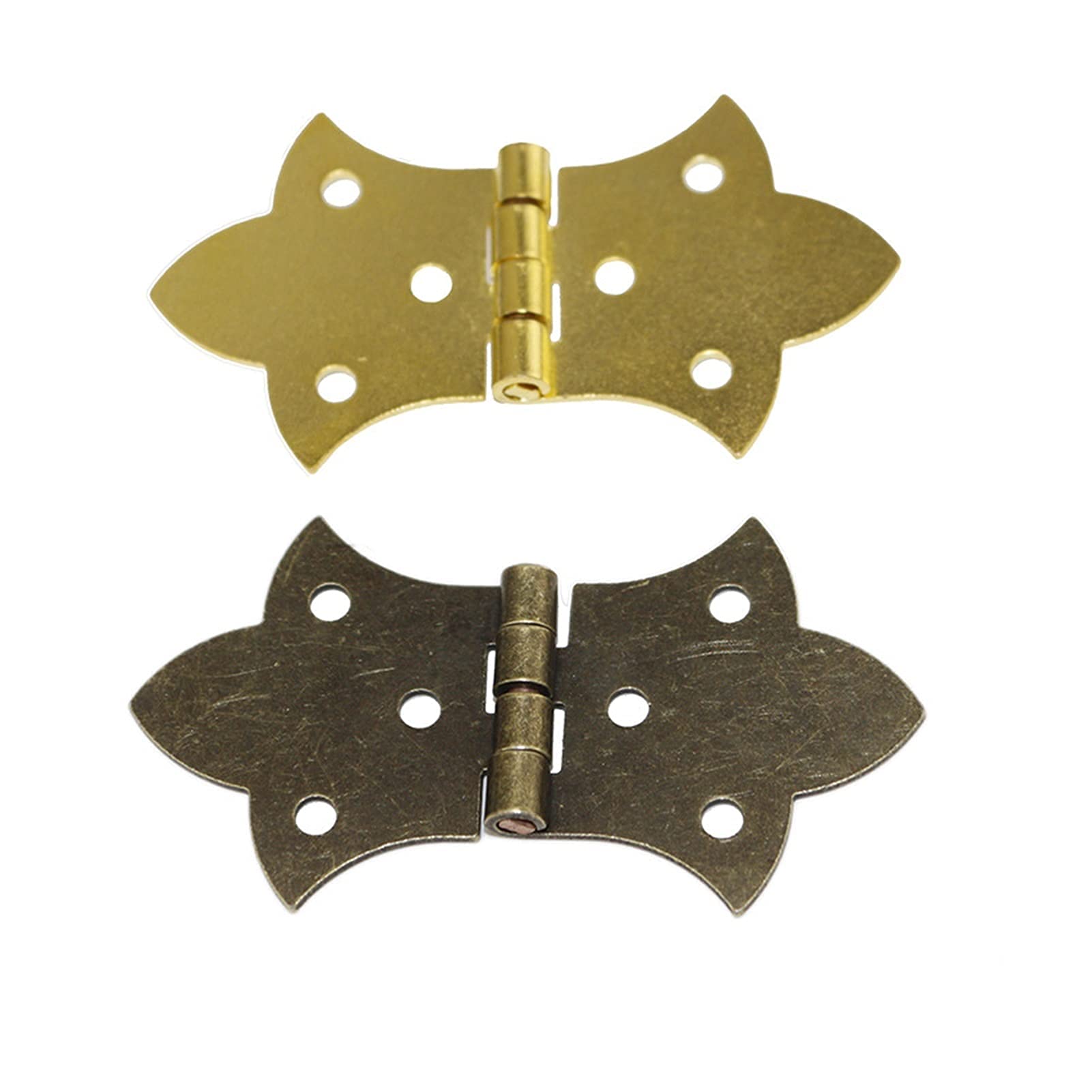 Nvsfzgiyg One Color Hinge, 2Pcs Bronze Gold M-Ini Wooden Box Zinc Alloy Cabinet Hardware Antique For Jewelry Gift Wine Case