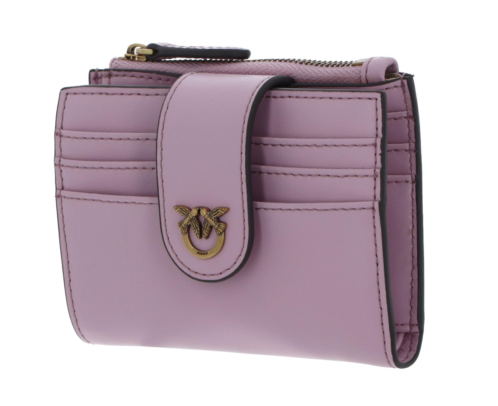 Porte-monnaie Pinko multi-usage en cuir rose, le cadeau idéal - 5