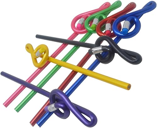 Miniatura 3 de PUNK Lápices de música G Clef Note Pencil tema musical Lápices de claves agudas papelería de oficina Regalos de música (multicolor)