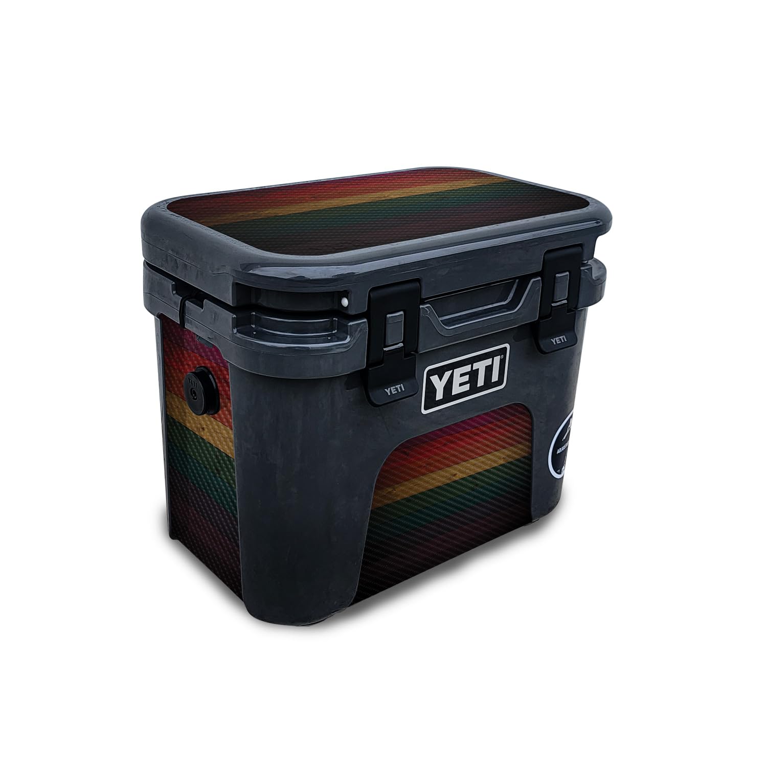 Carbon Fiber Skin Compatible with Yeti Roadie 15 Hard Cooler - Wood Style - Premium 3M Vinyl Protective Wrap Decal Cover - Easy to Apply | Crafted in The USA by MightySkins