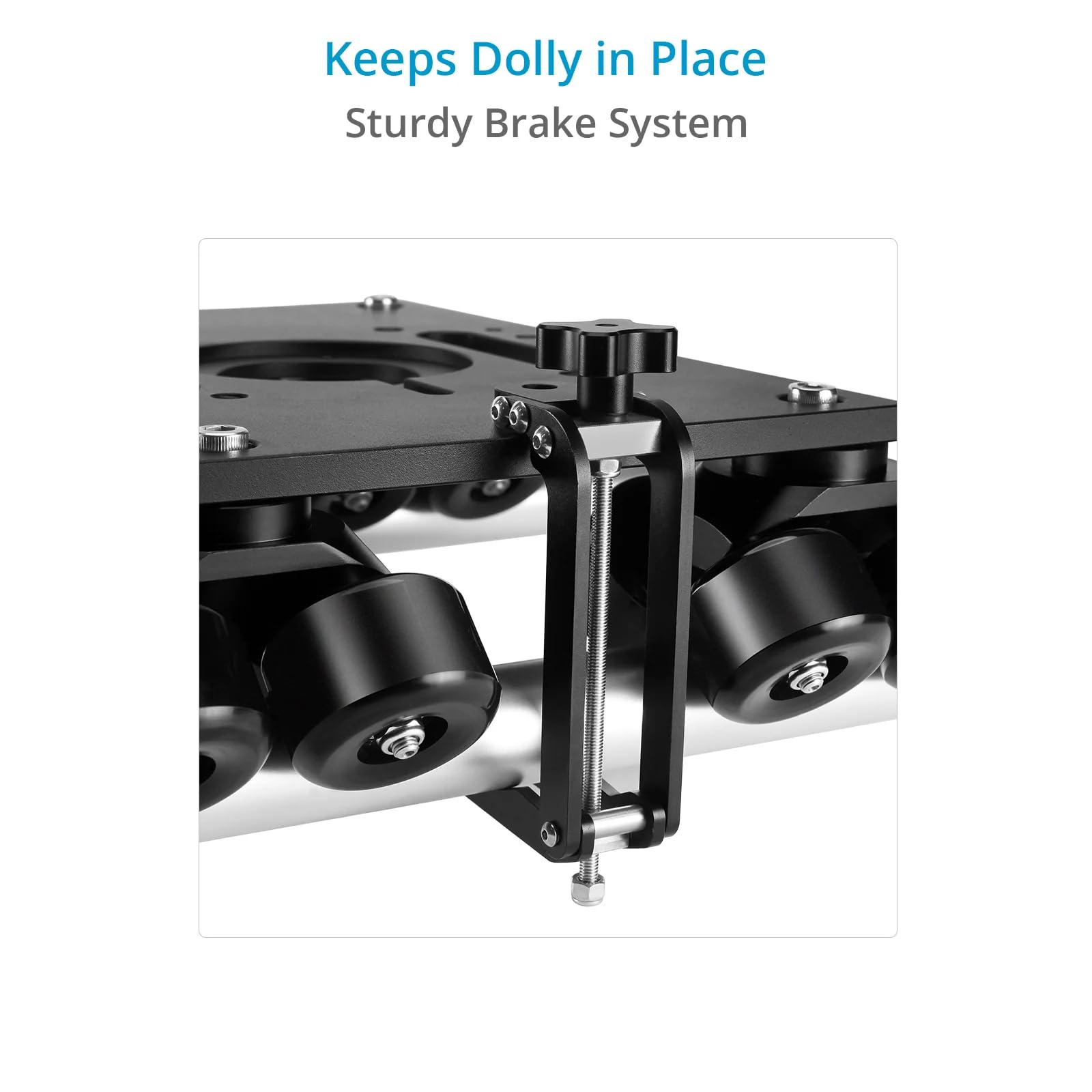PROAIM Polaris DL-PLRS-4P - Carrello portatile per videocamere e videocamere, con binario da 2,4 m e supporto Mitchell integrato, carico utile fino a 200 kg